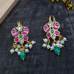 GRIIHAM Gold Plated Bugadi Earrings-image-60