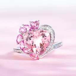 Designs & You Silver-Plated Cubic Zirconia Studded Finger Ring-picture-29