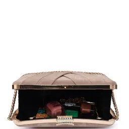 FOR THE BEAUTIFUL YOU Women Embellished Box Clutch image 4