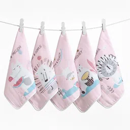 Baby Moo Set Of 5 Mom's Love Soft Hankies - Peach-picture-24