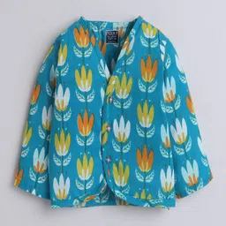 Polka Tots Infants Pack Of 3 Printed Cotton Jhabla PTFV-10229 image 4