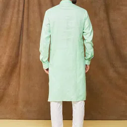 Samyukta Singhania Men Regular Kurta with Trousers image 4