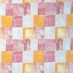 WEAVE AND DECOR Pink & White Geometric Microfiber 300 TC Queen Bedsheet Set-1.82mx1.82m image 3