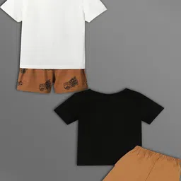 HELPOM Unisex Kids Printed T-shirt with Shorts image 2