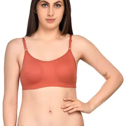 Kinza soft. Pack Of 3 Seamless Full Coverage Ultra Soft Stretchable Cotton Workout Bra-picture-14