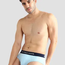 U.S. Polo Assn. Pack Of 3 Mid Rise Basic BriefsOEB13-GNB-P3 image 2