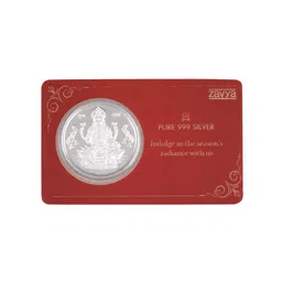 Zavya Goddess Laxmi 925 Sterling Silver Coin - 10 gm image 2