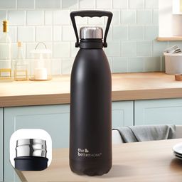 The Better Home Black Stainless Steel Doubled Wall Water Bottle 1.9 L-picture-5