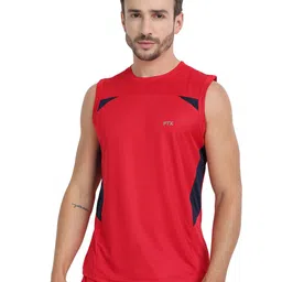FTX Pack Of 4 Colourblocked Round Neck T-shirts image 2