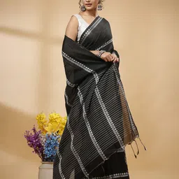 SLAGHA Woven Design Zari Taant Saree image 2