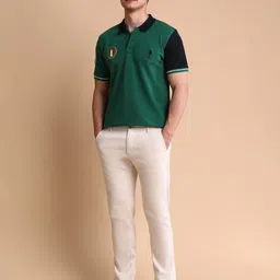 U.S. Polo Assn. Men Iconic Number Slim Fit Cotton Polo T-Shirt image 5