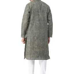 Exotic India Men Pure Cotton Kurta with Pyjamas & image 3