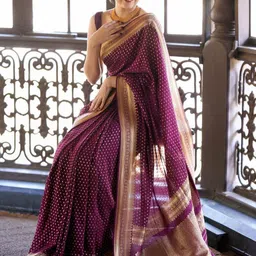 ZIKARAA Woven Design Zari Handloom Saree-picture-28