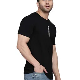 TEEFOX Typography Printed Round Neck Short Sleeves Regular Fit Casual T-shirt-image-8