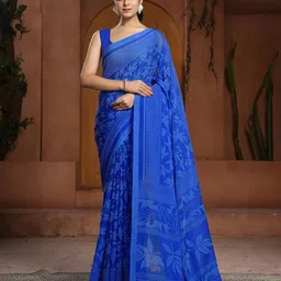 Garden Vareli Floral Printed Chanderi Saree-picture-40