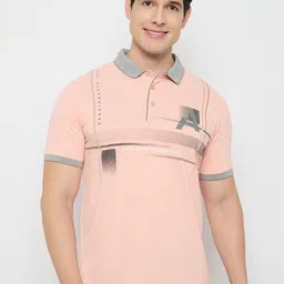 Duke Men Striped Polo Collar Cotton Slim Fit T-shirt-picture-21