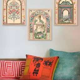 Kotart Beige & Green 3 Pieces Floral And Botanical Wooden Wall Arts-image-6