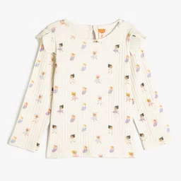 Koton Girls Floral Printed T-shirt-picture-22