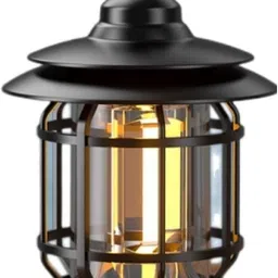 xydrozen Lightweight Camping Vintage Tabletop Lanterns Black Metal, Plastic Hanging Lantern-picture-42