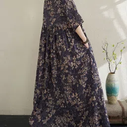 JC Mode Floral Print A-Line Maxi Dress image 4