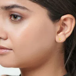 BHIMA 22K BIS Hallmark 916 Purity Yellow Gold Swan Stone Stud Earring-picture-11