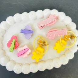 Radhya Accessories Girls Set of 6 Cute Cartoon Ponytail Holders image 5