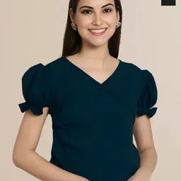 Mast & Harbour Women Pack Of 2 Puff Sleeves Top-picture-37