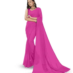 Moda Rapido Solid No Border Saree image 1