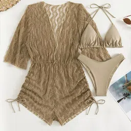 Plus Curvves Textured Bikini & Swimsuit Set-image-64