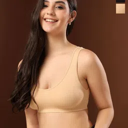 PAAVKI Pack of 2 Seamless Full Coverage Bra-image-47