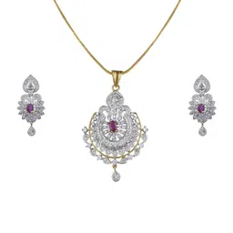 Sitashi Gold-Plated Alloy Pendant & Earrings-image-40