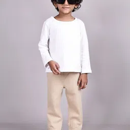 RUTE KIDS Boys Solid Cotton Slim Fit Joggers image 3
