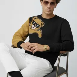 Try This Men Colourblocked Sweatshirt-picture-12