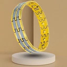 RKB Sales Men Stainless Steel 18K Gold-Plated Link Bracelet-picture-37