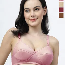 SHYAM SONS FLAIR Manvifoam Pack of 4 Cut and Sew Full Coverage Lightly Padded Bra-picture-34