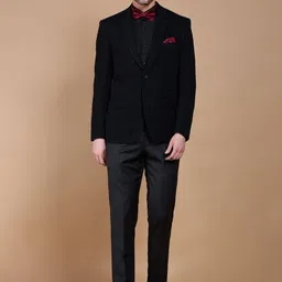 Neumen Self-Design Single-Breasted Blazers-image-2