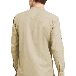 AMRIT TOP WEAR Men Solid Daily Cotton Straight Kurta image 4