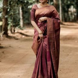VILLE FASHION Woven Design Zari Kanjeevaram Saree-picture-27