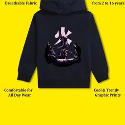 NUSYL Boys Printed Hooded Sweatshirt image 2