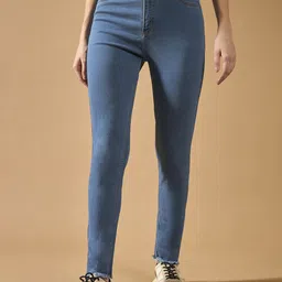 DOLCE CRUDO Women Skinny Fit High-Rise Jeans-image-56