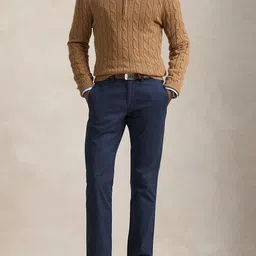 Polo Ralph Lauren Men Mid Rise Regular Fit Bedford Washed Chino Trousers-image-70