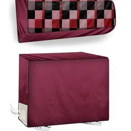 The Furnishing Tree Maroon Plastic Air Conditioner Cover-picture-13