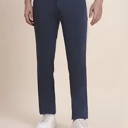 JADE BLUE Men Slim Fit Low-Rise Formal Trousers-picture-22