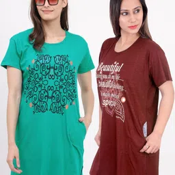 DDASPRATION Women Printed Pockets T-shirt-image-15