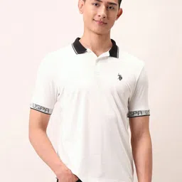 U.S. Polo Assn. Denim Co. Brand Logo Printed Polo Collar Muscle Fit T-shirt-picture-24