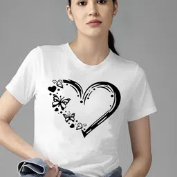 Kintu Parantu Women Graphic Printed Round Neck Regular Fit T-shirt-image-51