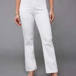 Miss Chase Women Straight Fit High-Rise Stretchable Jeans-image-77