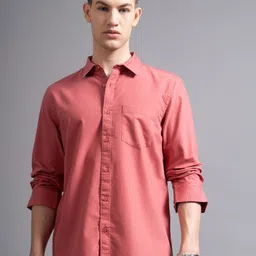 British Club Men Smart Slim Fit Casual Shirt-image-62