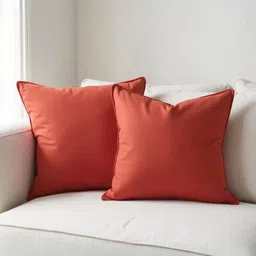Aurave Rust Set of 2 Square Cushion Covers-picture-22