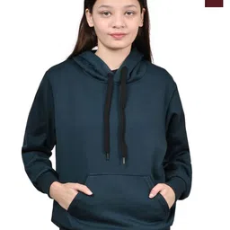 BAESD Girls Pack Of 2 Fleece Hooded Sweatshirt-picture-34